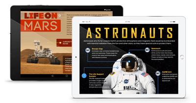 Kids Discover Space App Design